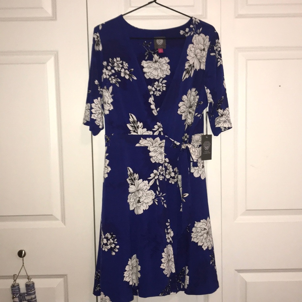 NWT floral wrap dress